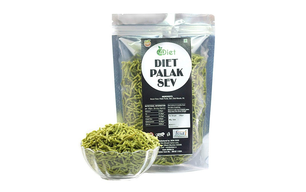 D4Diet Palak Sev    Shrink Pack  200 grams
